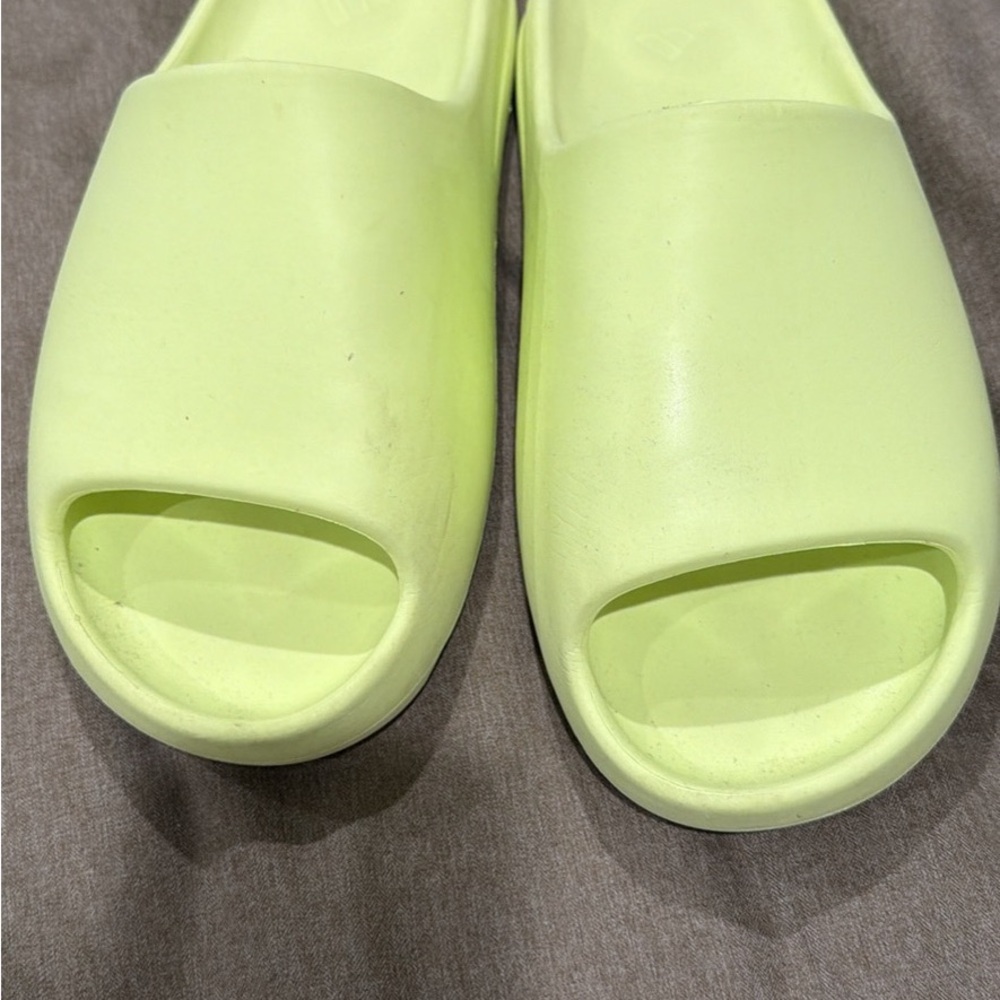 adidas Men’s Slide Sandals in Light Lime